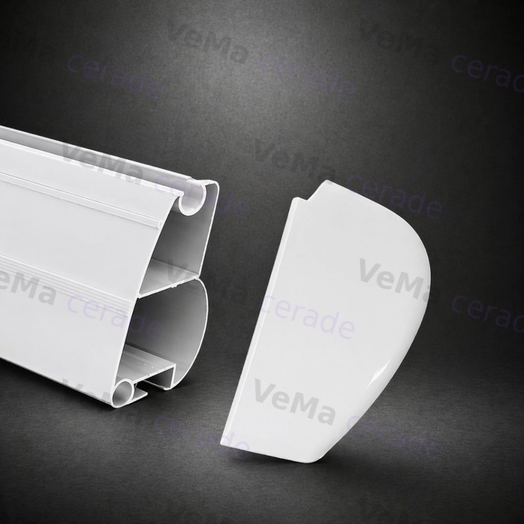 PVC bočni poklopac za tendu beli zaštitni poklopac tende